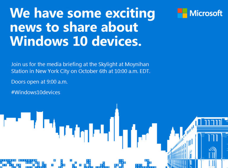 Microsoft October 6 Event