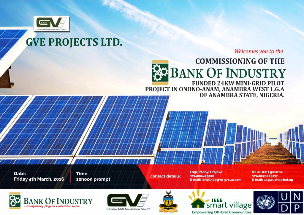 BOI Solar Grid Project Anambra