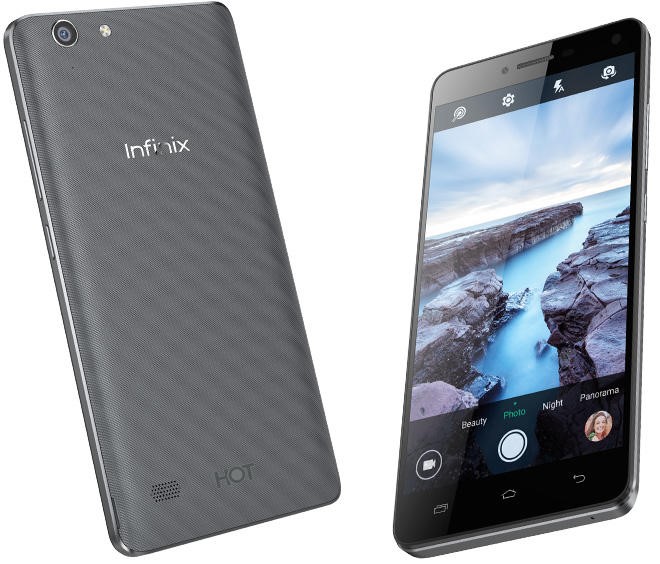 Infinix Hot 3 Front and Back