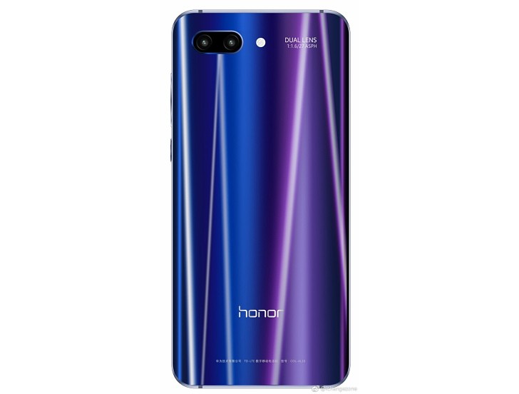 Honor 10 rear panel leaks, to carry Leica-branded dual cameras