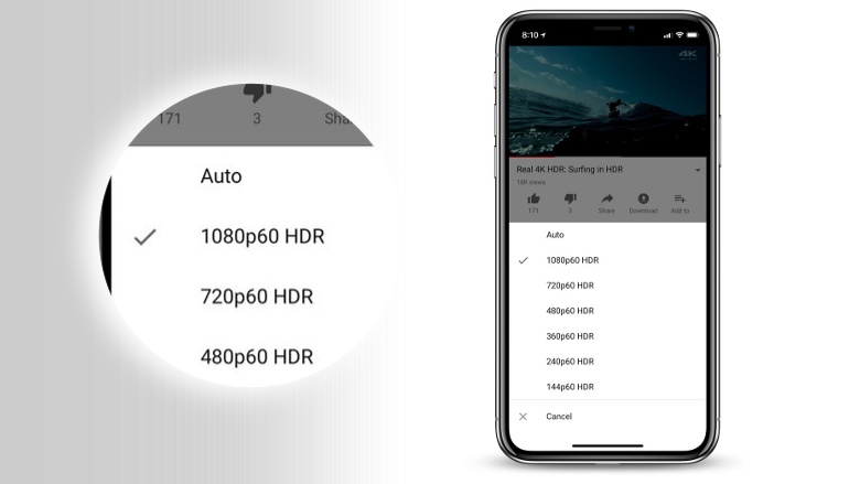 YouTube HDR video support now available for iPhone X