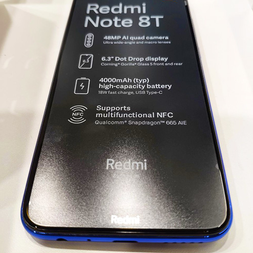 Alleged images of the Redmi Note 8T leaks