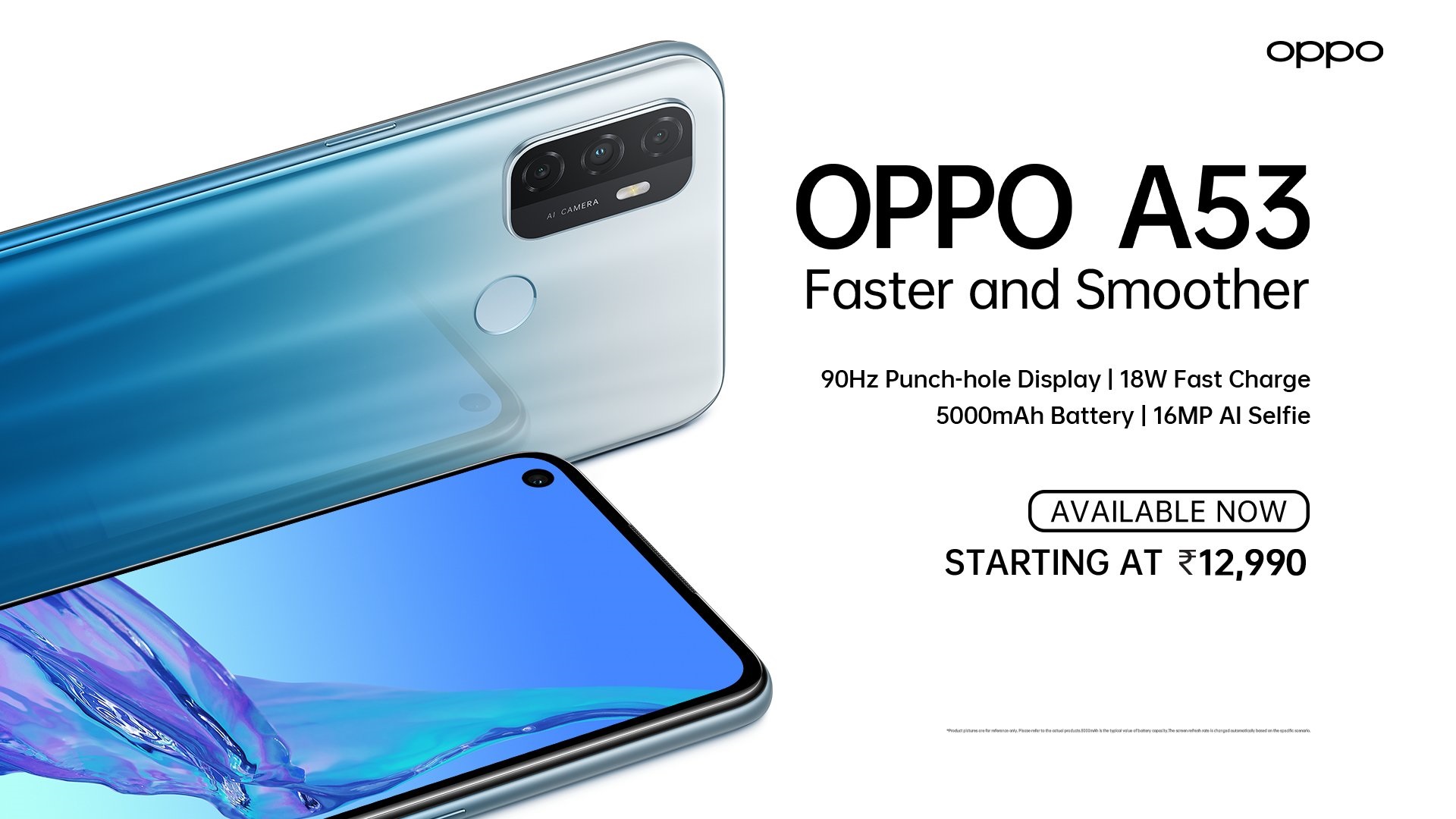 OPPO launches the OPPO A53 budget smartphone in India.