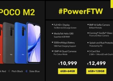 POCO M2 Launched in India; To go on First Sale on September 15