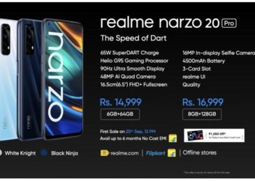 Realme Officially Announces the Narzo 20, Narzo 20A, and Narzo 20 Pro Smartphones in India