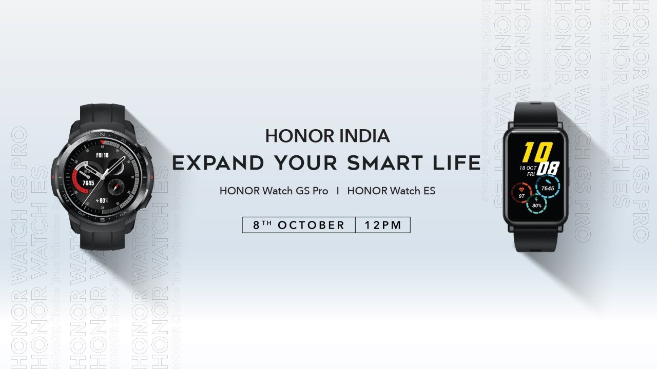 Honor Unveils the Honor Watch ES and Honor Watch GS Pro in India