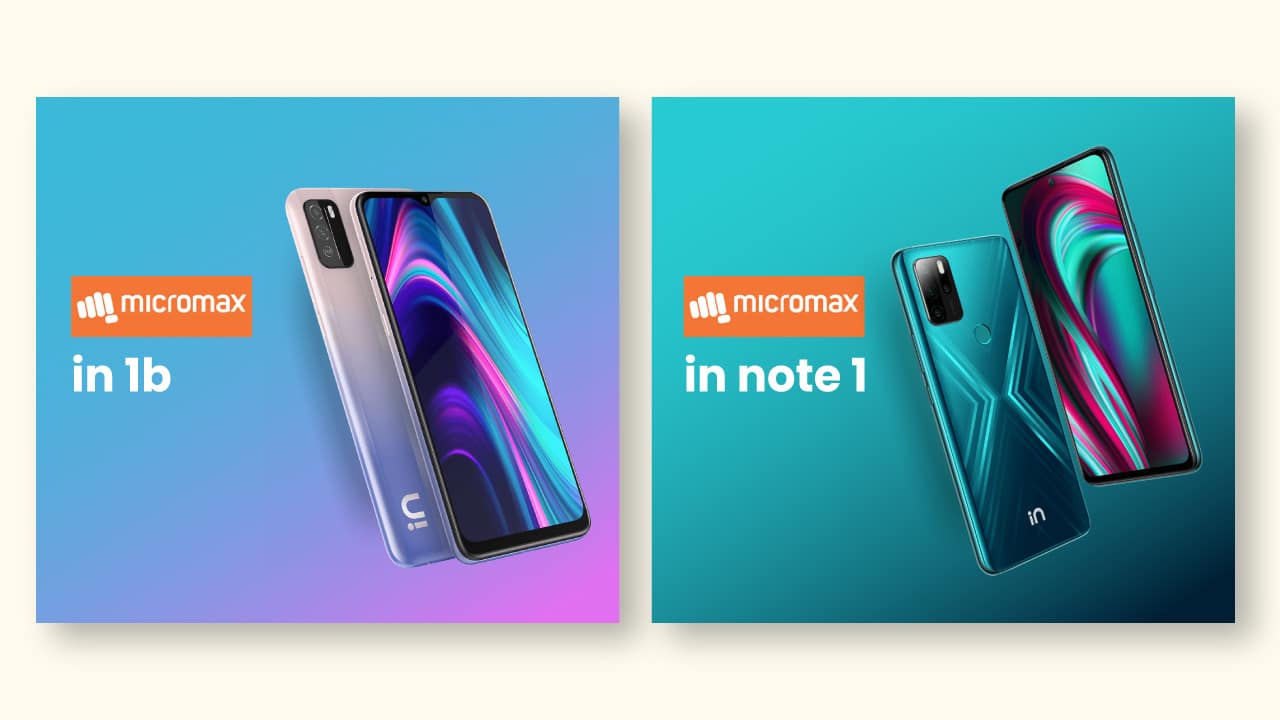 Micromax IN Note 1 and Micromax IN 1B Arrives India with Stock Android 10 and a 5,000mAh battery