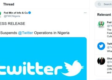Peddling of false news among reasons for the suspension of Twitter – Presidency