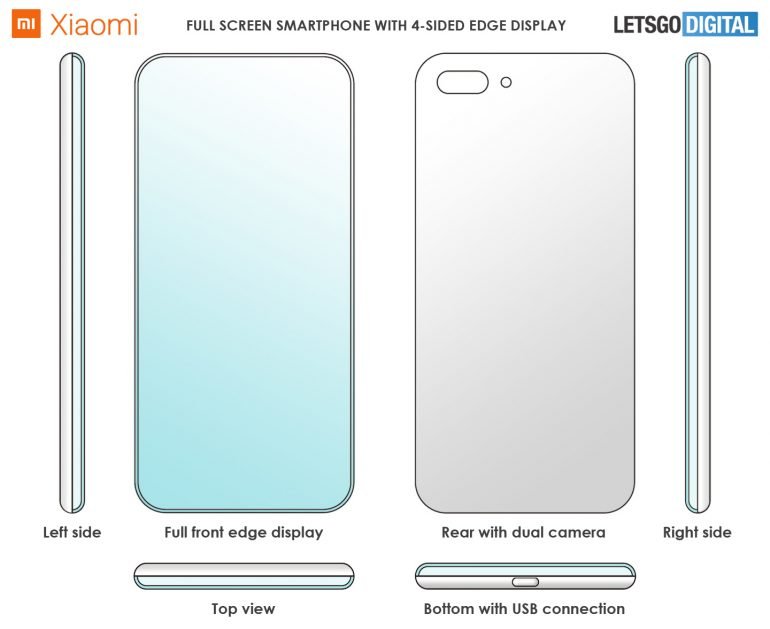 Xiaomi patents new design that sees an all-edge screen phone