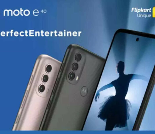 Flipkart Landing Page of the Moto E40 Smartphone Reveals Its Design and Specifications