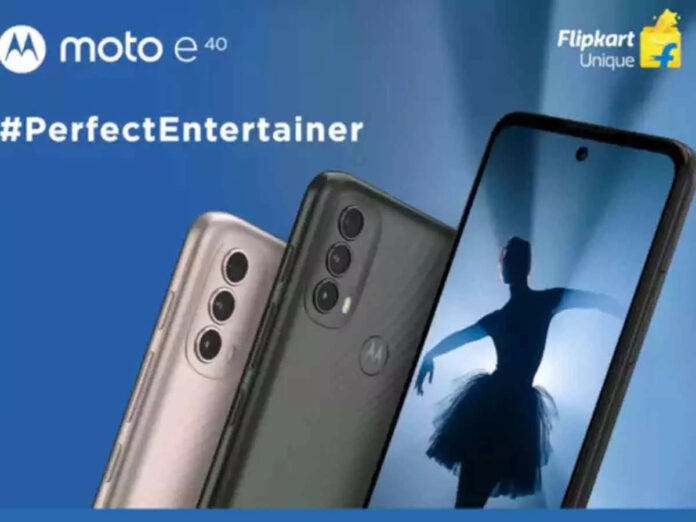 Flipkart Landing Page of the Moto E40 Smartphone Reveals Its Design and Specifications