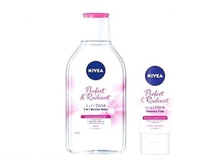 Nivea Perfect and Radiant Micellar Water and Cleansing Form