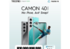 Buy Tecno Camon 40 Now, Pay Later with 0% Interest