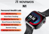 Novamos N1 Smartwatch features ECG Monitoring and Blood Glucose Tracking