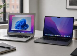 Parallels Desktop 27 Drops Intel Macs: What It Means for Intel Mac Owners Two laptops on a desk